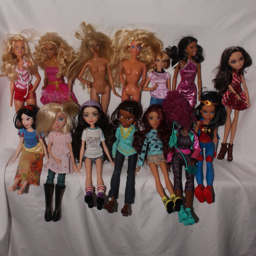 LOT D Pre-Owned Fashion Doll Bundle Lot for Play or OOAK